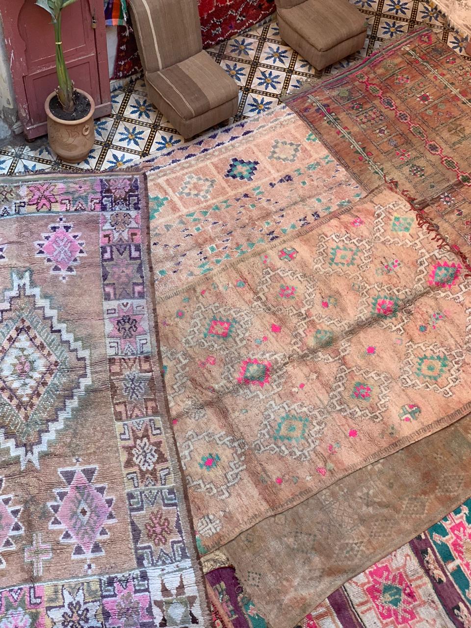 Raye Boujaad Vintage Moroccan Rug