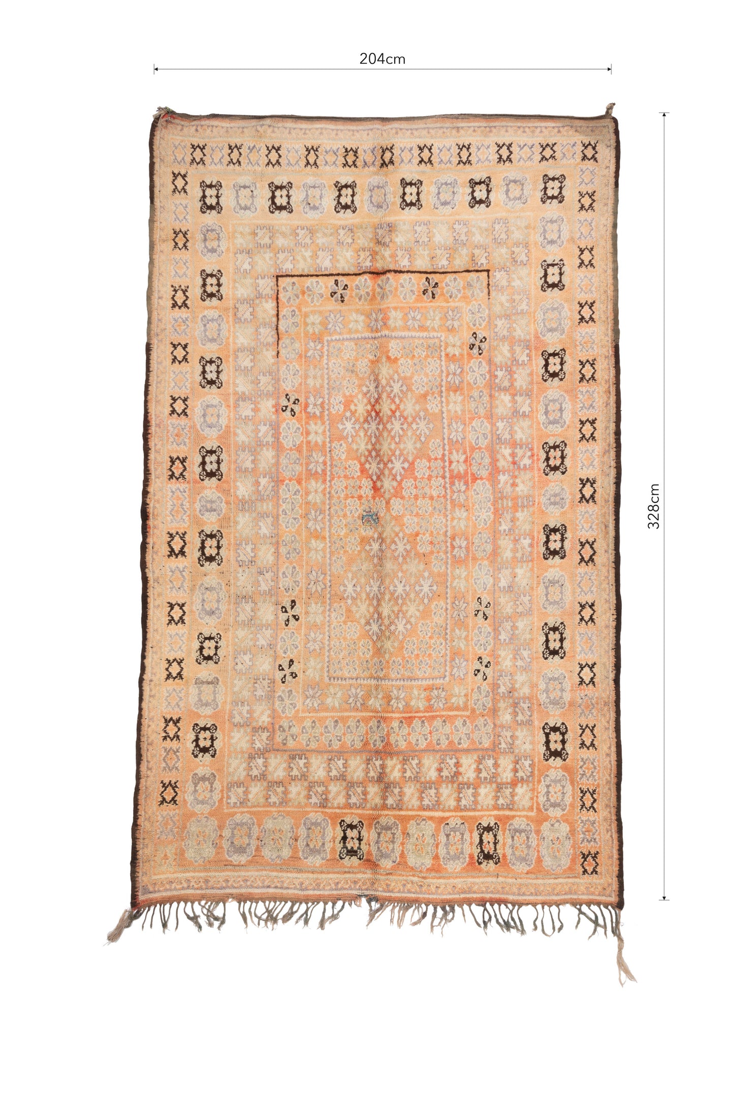 Ayat Boujaad Vintage Moroccan Rug