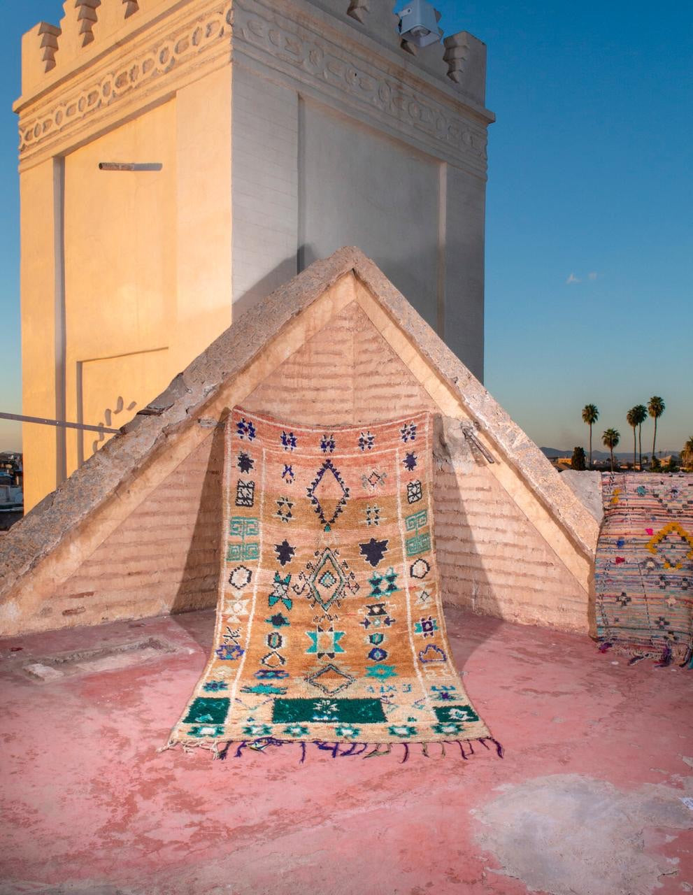 Beau Boujaad Vintage Moroccan Rug