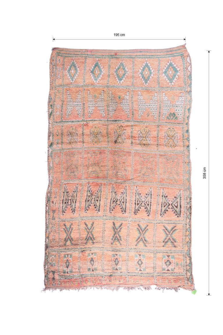 Tia Boujaad Vintage Moroccan Rug