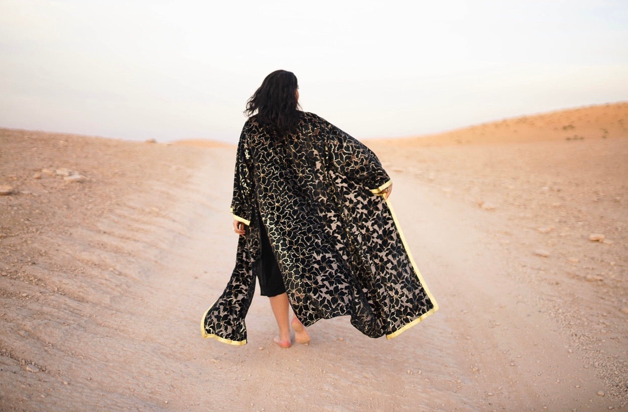 Vintage Silk Moroccan Kaftan