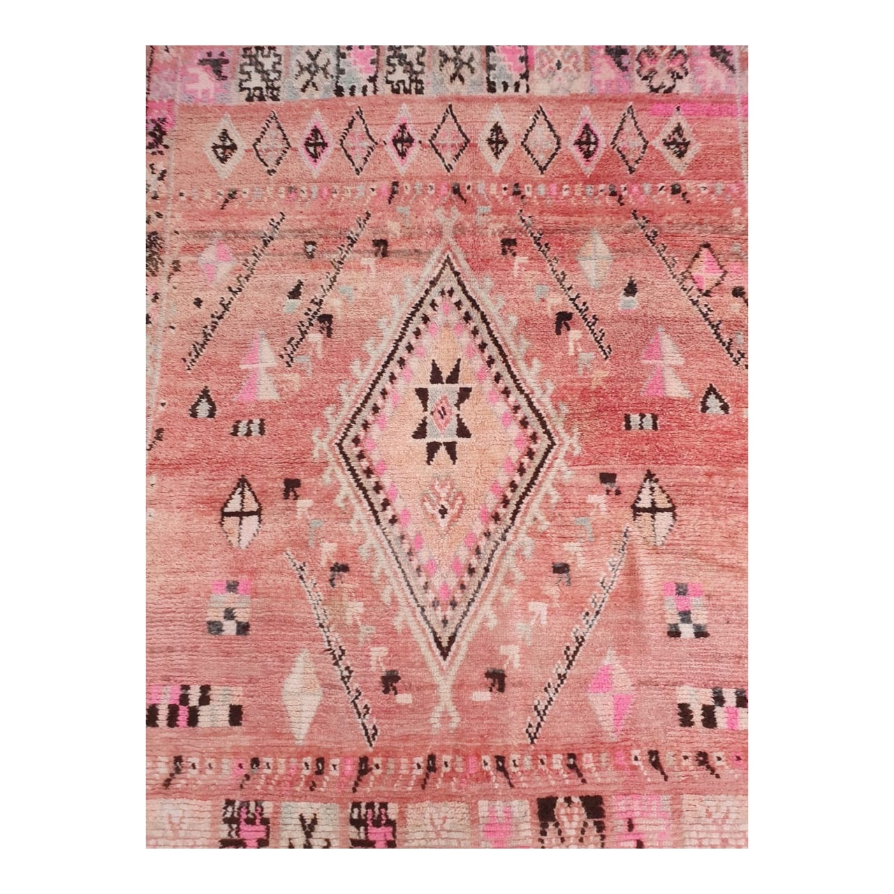 Pink Sapphire Boujaad Moroccan Vintage Rug
