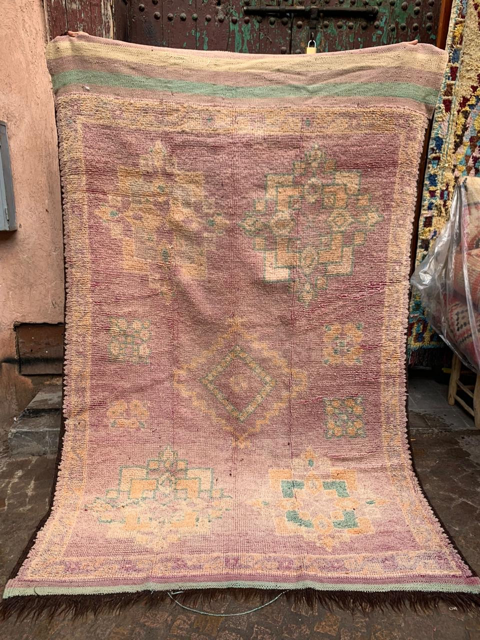 Lilac Boujaad Vintage Moroccan Rug
