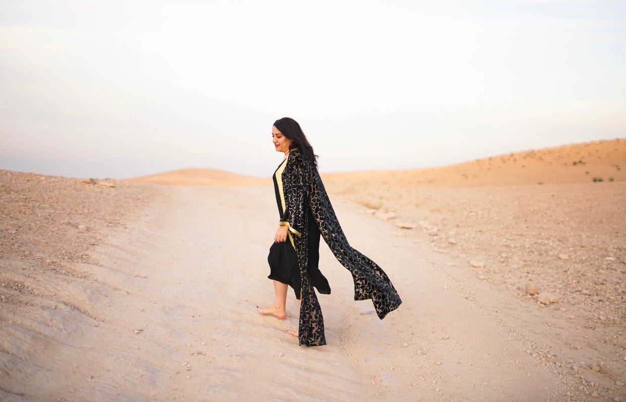 Vintage Silk Moroccan Kaftan