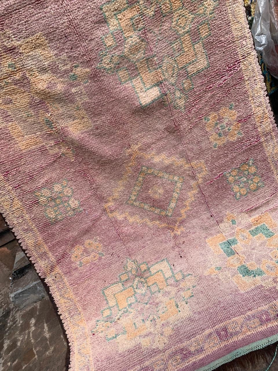 Lilac Boujaad Vintage Moroccan Rug