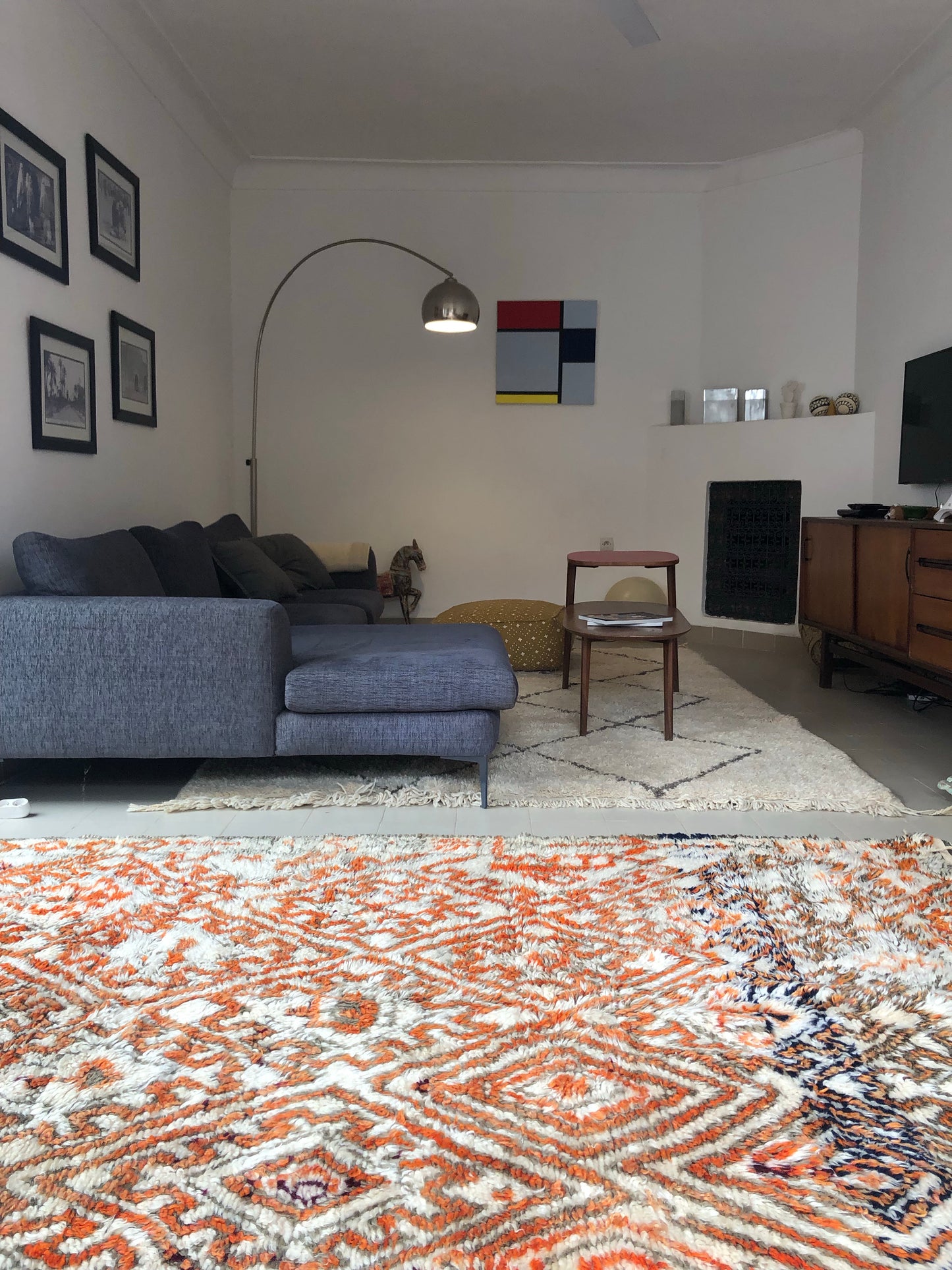 Koufitir Beni Ourain Vintage Moroccan Rug