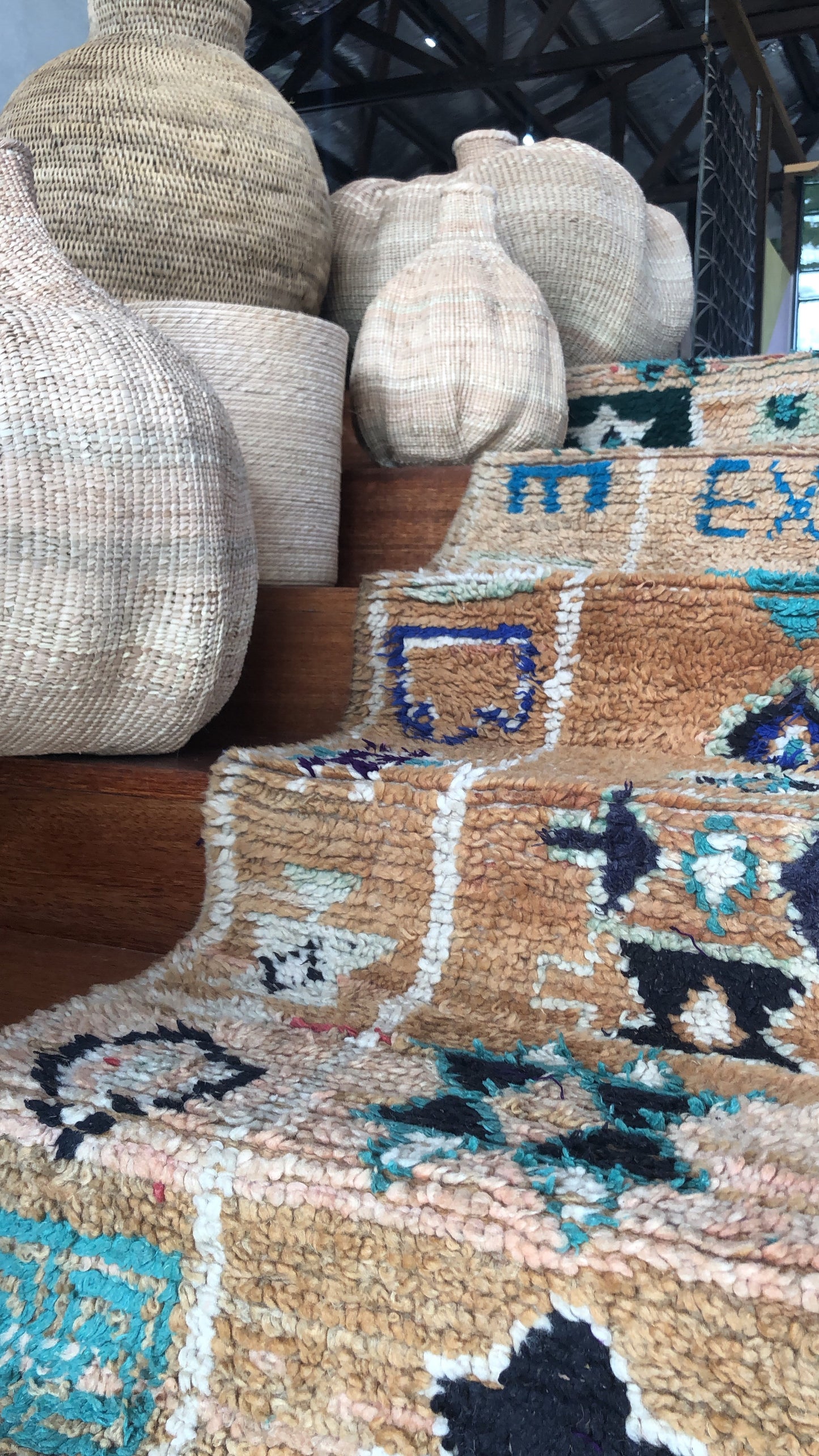 Beau Boujaad Vintage Moroccan Rug