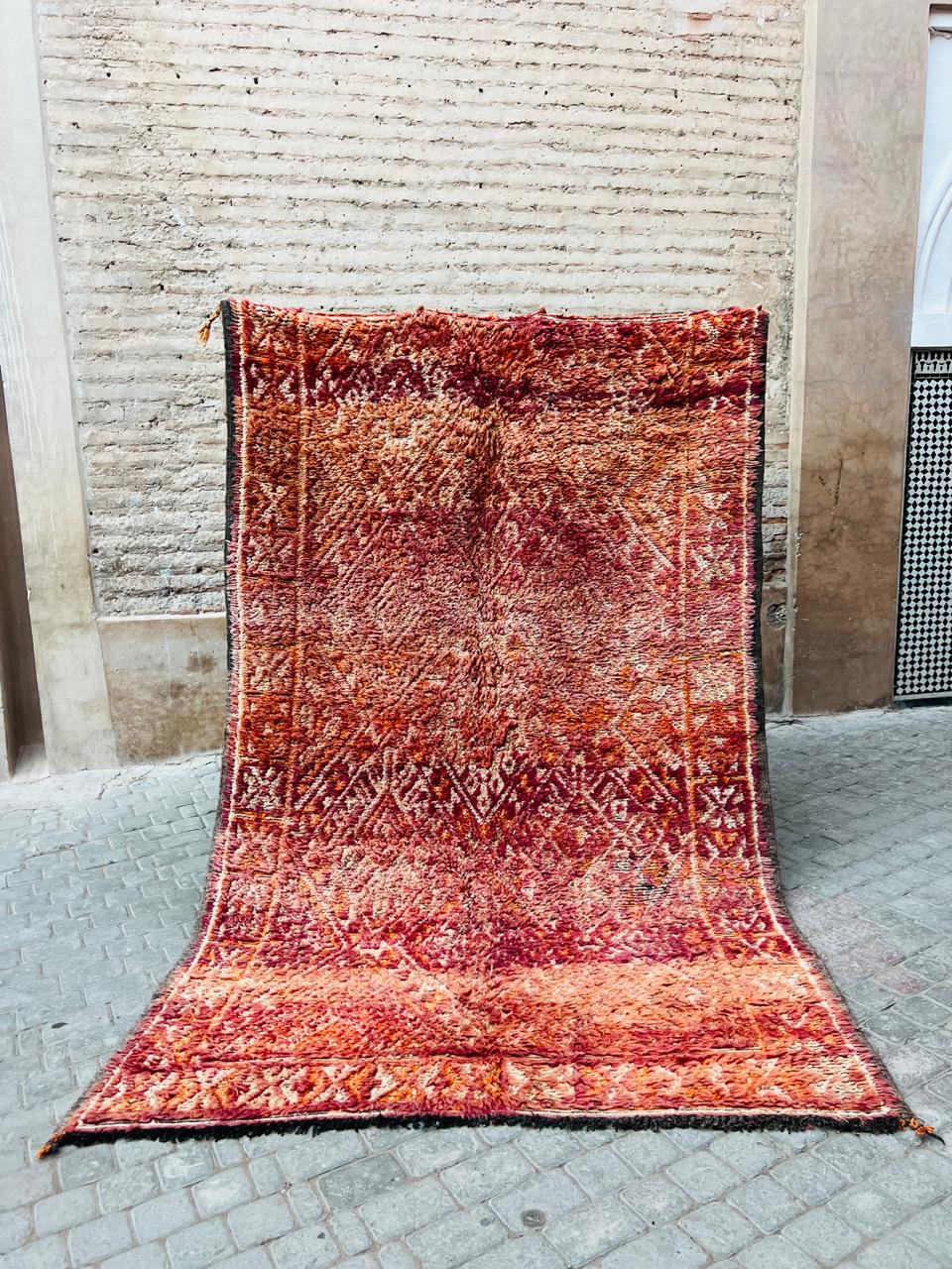 Vintage Beni Mguild Rug – Sunset Ember