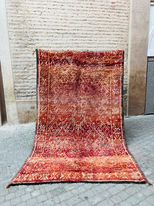 Vintage Beni Mguild Rug – Sunset Ember