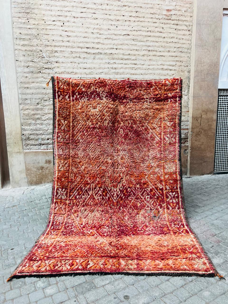 Vintage Beni Mguild Rug – Sunset Ember