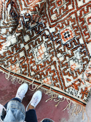 Koufitir Beni Ourain Vintage Moroccan Rug