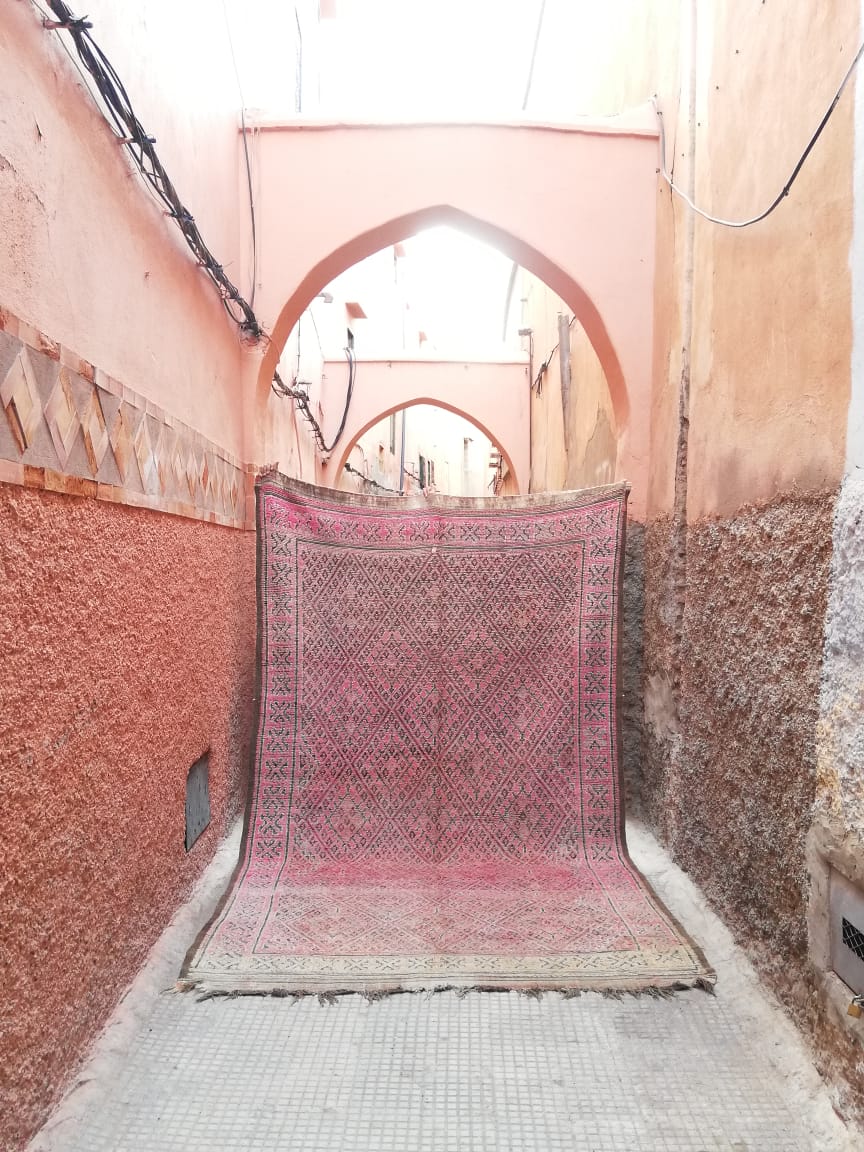 Rose Beni Mguild Moroccan Rug