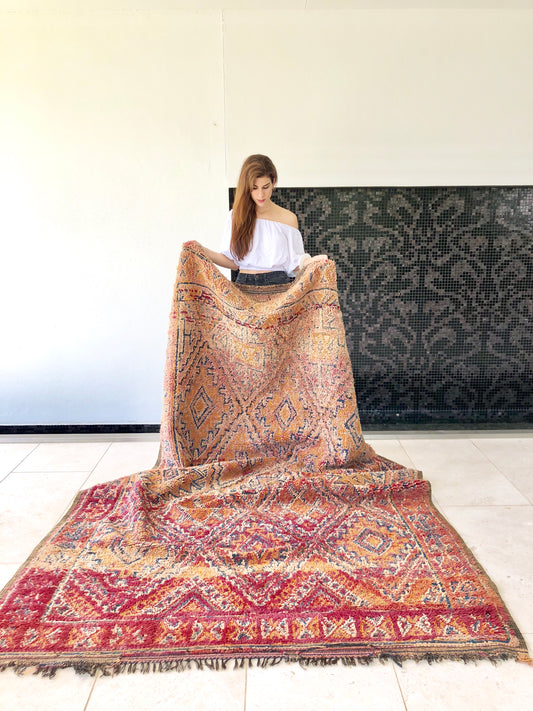 Aleah Beni Mguild Vintage Moroccan Rug