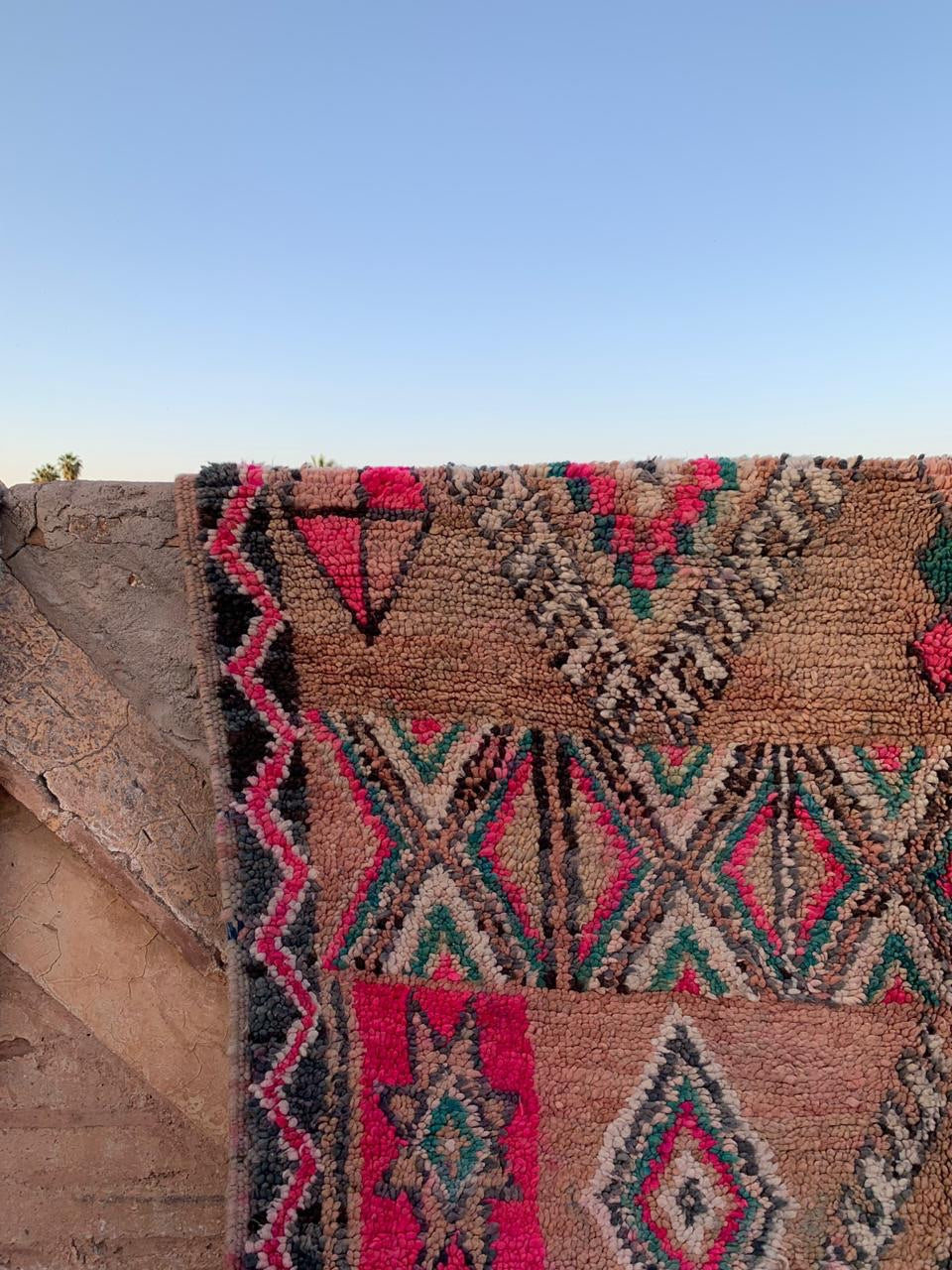 Ebony Boujaad Vintage Moroccan Rug