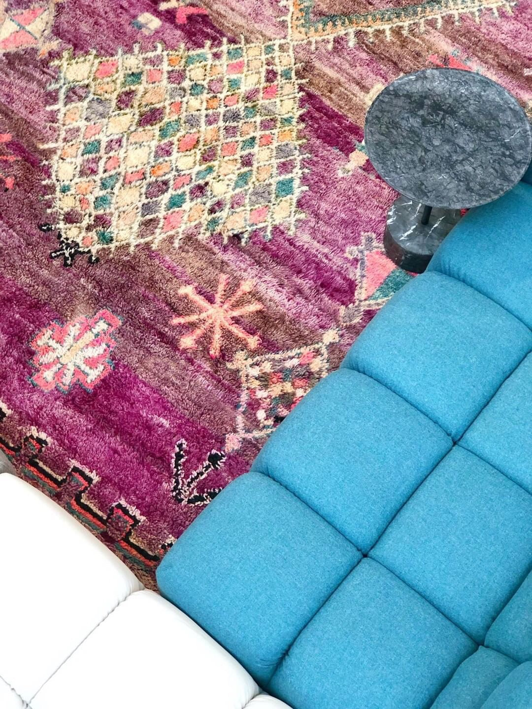 Purple Rain Boujaad Vintage Moroccan Rug