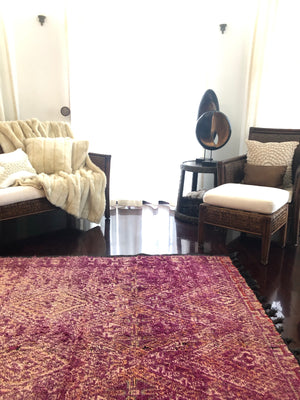 Izzy Beni Mguild Vintage Moroccan Rug