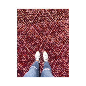 Ivy Beni Mguild Vintage Moroccan Rug