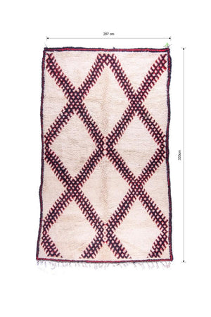 Nyla Beni Ourain Vintage Moroccan Rug