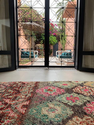 Rose Boujaad Vintage Moroccan Rug