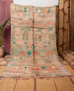 Olive Boujaad Vintage Moroccan Rug
