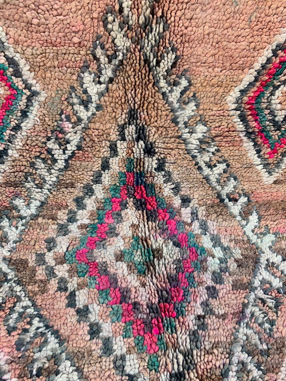 Ebony Boujaad Vintage Moroccan Rug
