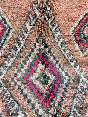 Ebony Boujaad Vintage Moroccan Rug
