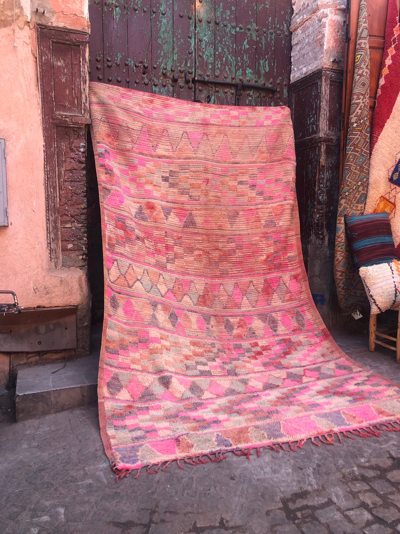 Shibi Boujaad Vintage Moroccan Rug