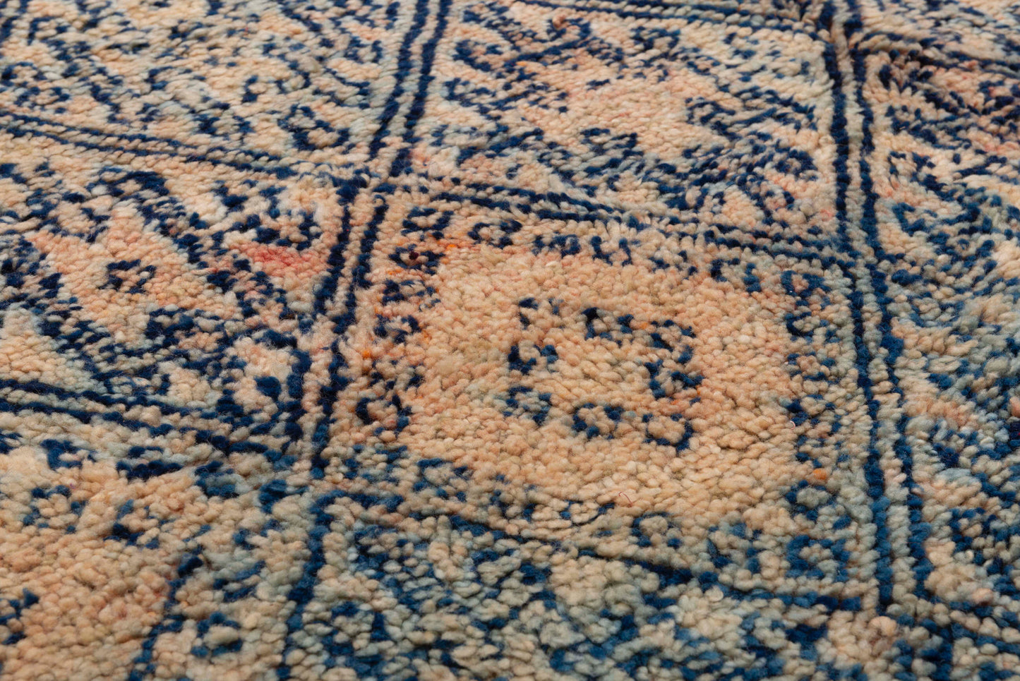 Blue Bell Beni Mguild Moroccan Vintage Rug