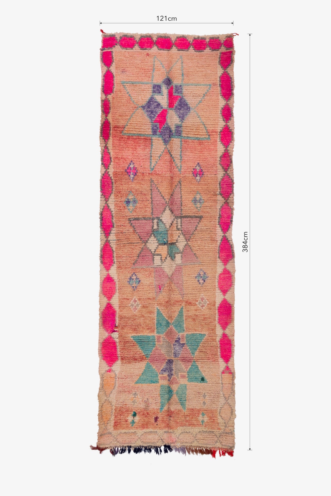 Osma Boujaad Vintage Moroccan Rug Runner