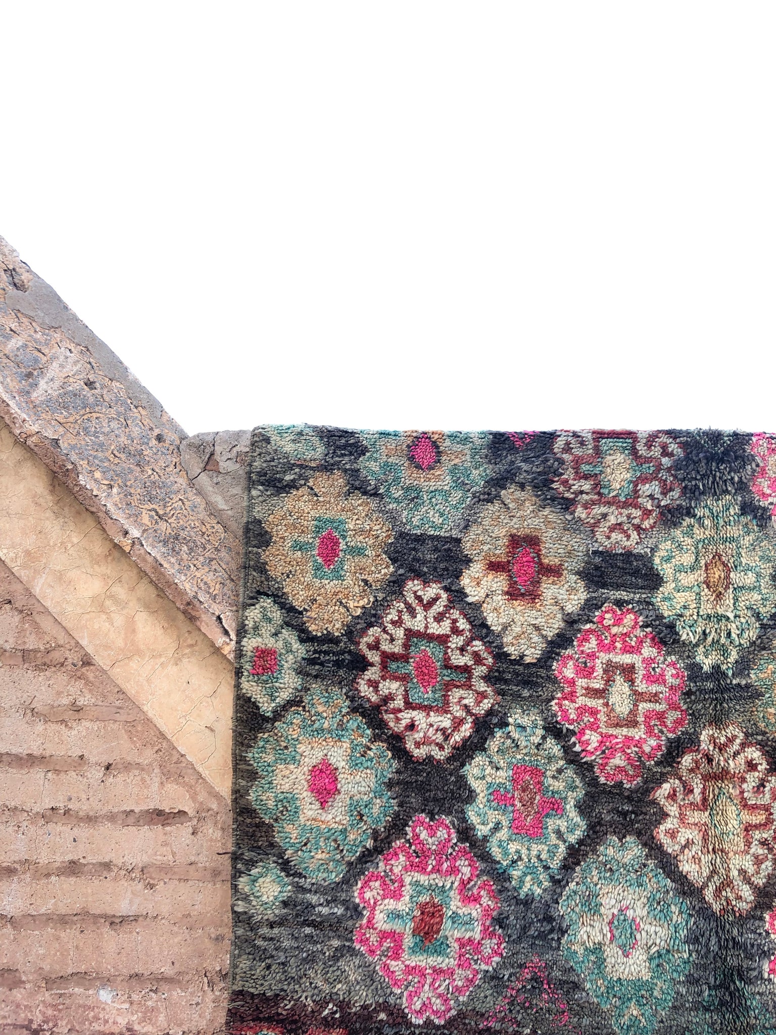 Rose Boujaad Vintage Moroccan Rug