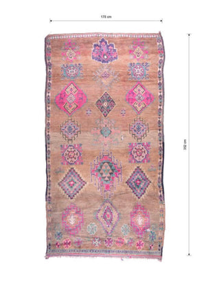 Elle Boujaad Vintage Moroccan Rug